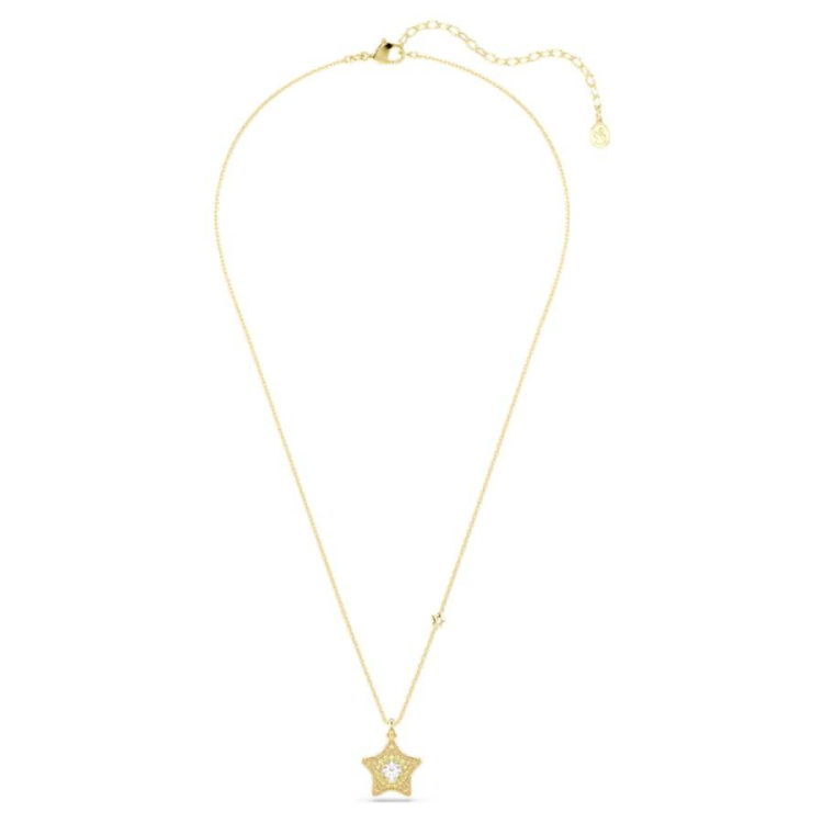 Sublima pendant Round cut, Star, Multicolored, 18K gold finish